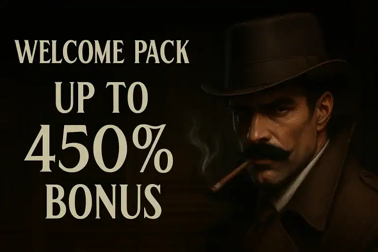 Welcome pack up to 450% bonus, casino promotion, g.  Detective Slots Casino Online